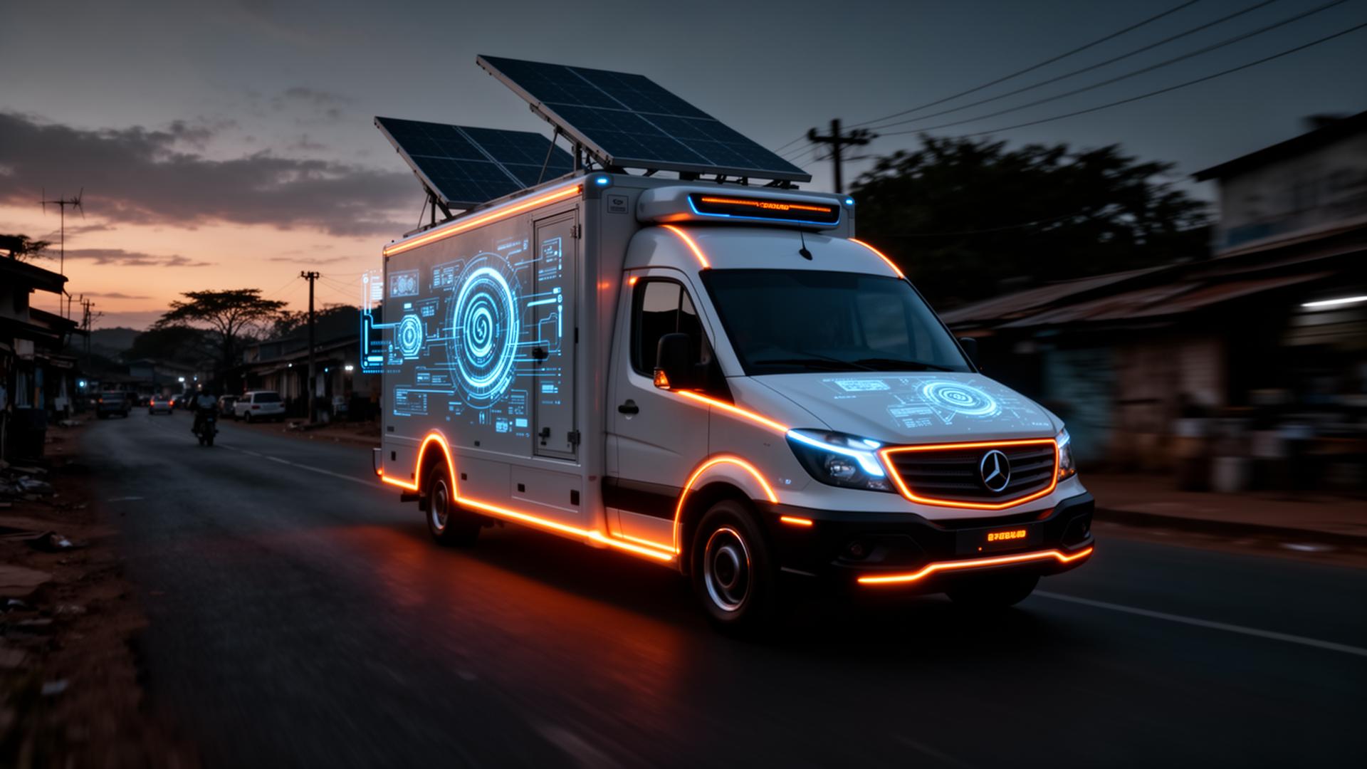 Solar-powered ColdChain van